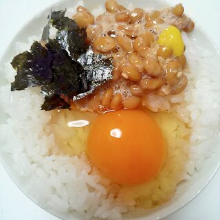 納豆☆海苔☆卵かけ御飯